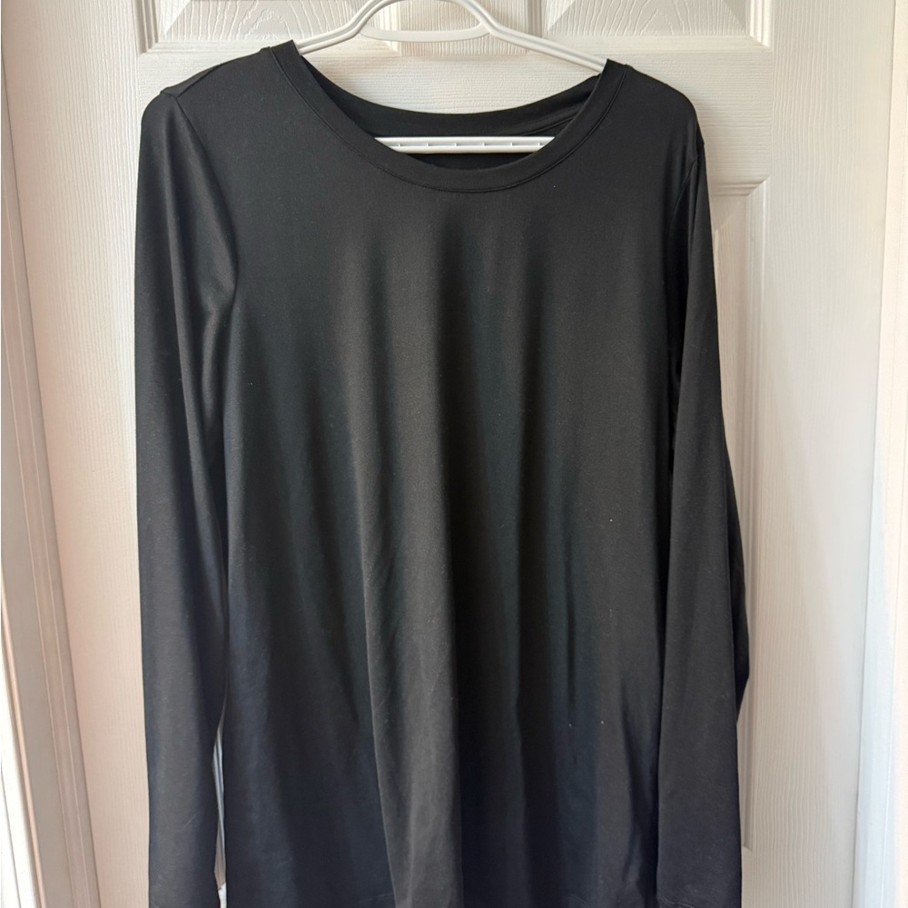 TWO Black Long Sleeve Top